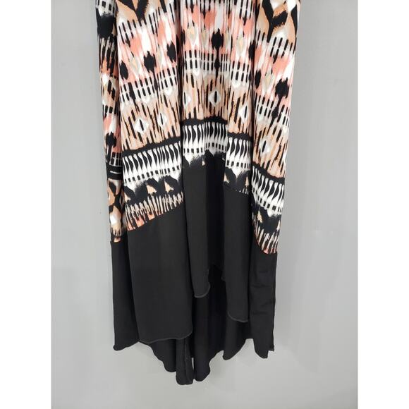 NEW Avenue Size 22/24 Black Pink Stretch Summer Sundress Long Plus Size Tie Dye - Picture 2 of 6